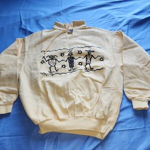 VTG LAURY '94 4 FUN PULLOVER SWEATER BEIGE SIZE 2 IS USED